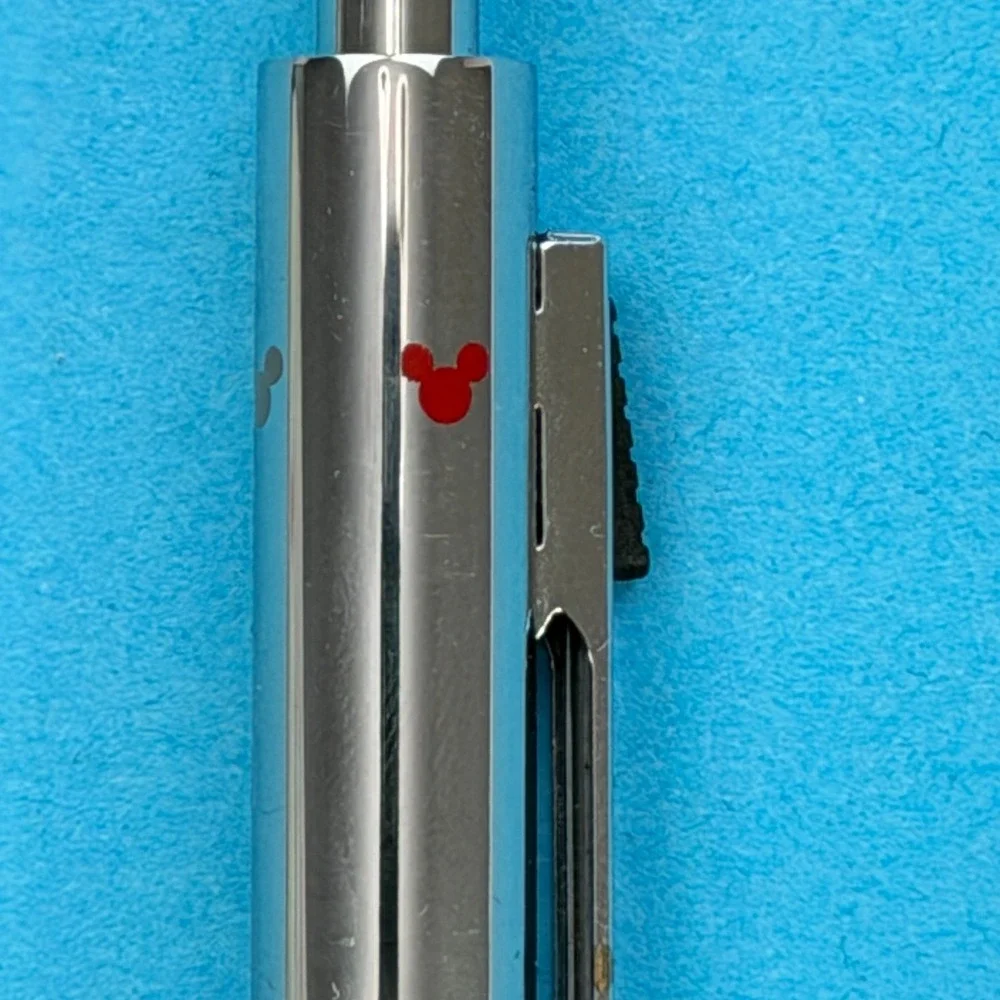 Disney Store 3-in-1 Multi-Function Pen Mechanical Pencil Mickey Mouse Silver VTG